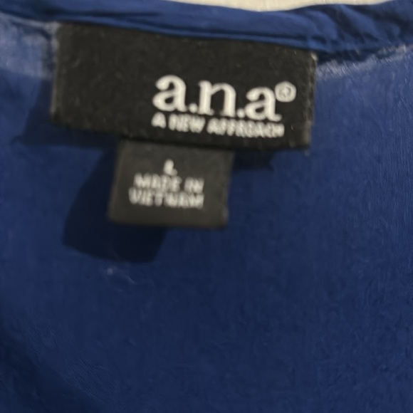 a.n.a Women’s Lined ,sleeveless, Navy  Blue Dress L - Picture 9 of 10